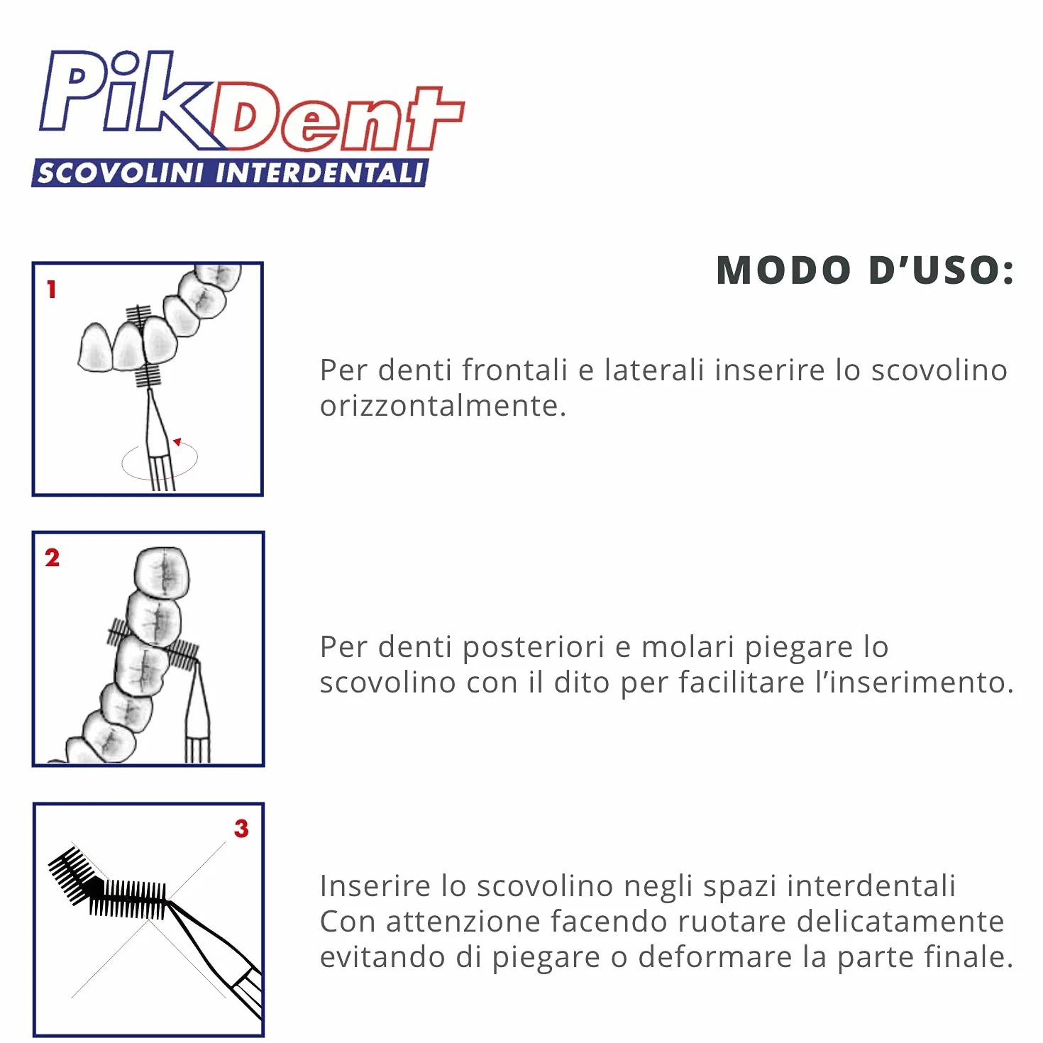 Pikdent Scovolini Interdentali Assortiti, 7 Unità, Colori Vari