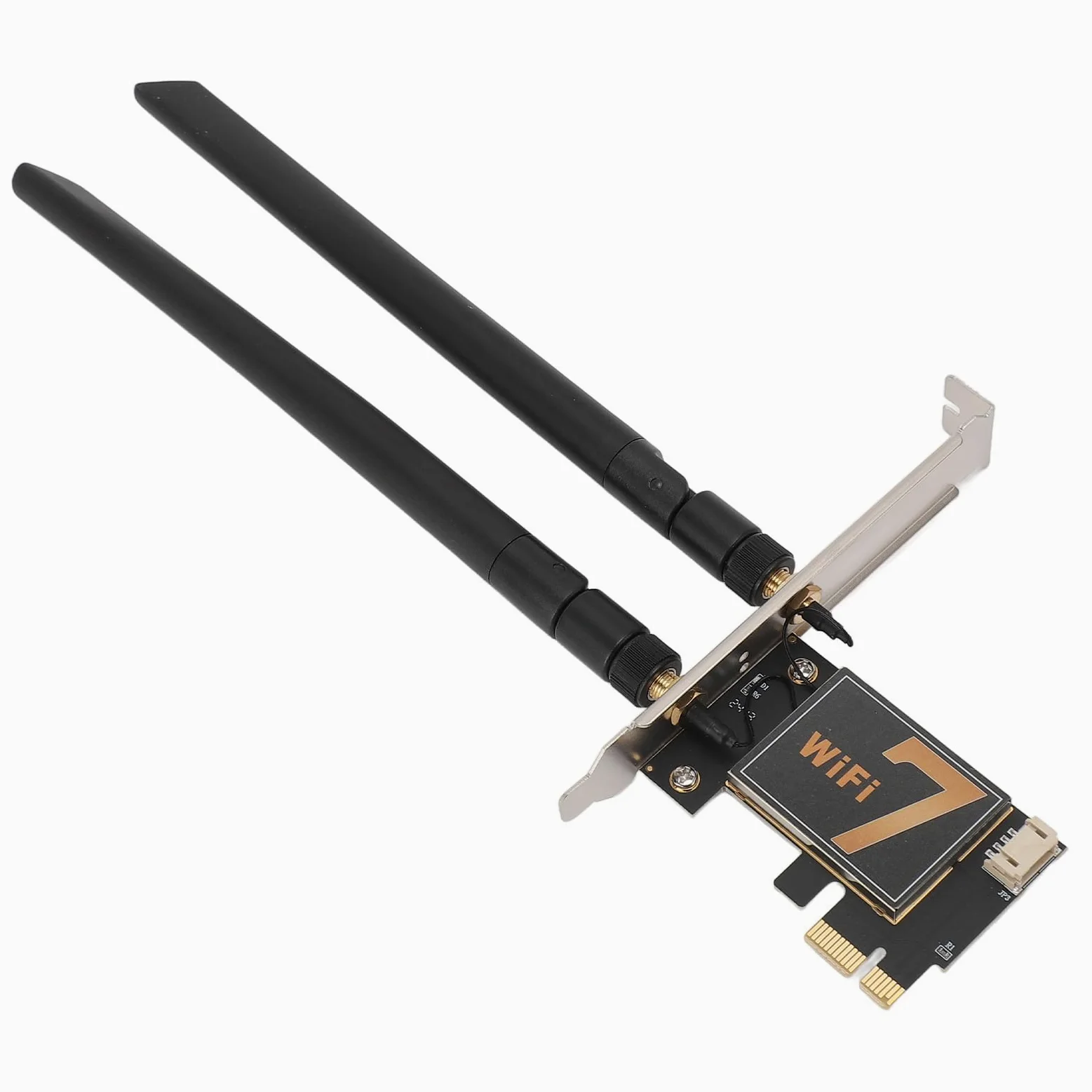 Scheda Adattatore di Rete WiFi, BE200NGW Segnale Efficiente WPA4 Crittico 2.4G 5G 6G PCI EX1 Adattatore della Scheda WiFi 8774MBIT / S Plug And Play per Desktop -PC (con Base di Antenna