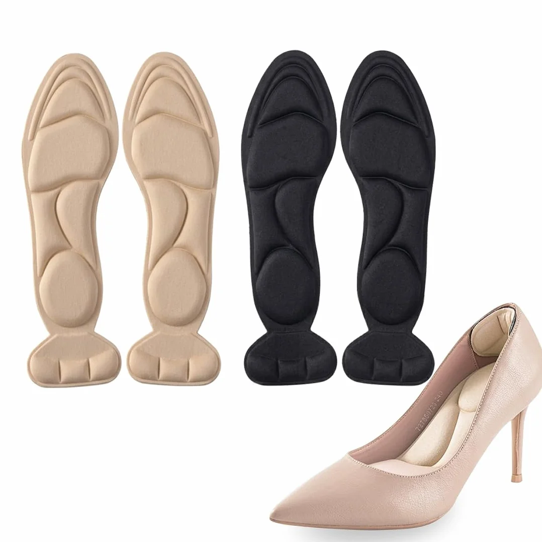 Memory Foam Solette Scarpe Autoadesive con Protezione del Tallone per Tacco Alto