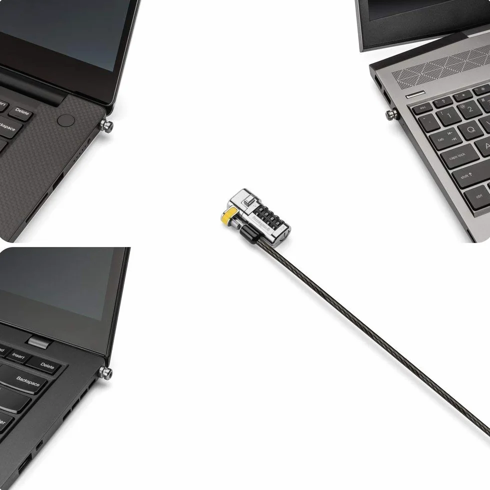 Kensington Lucchetto con combinazione ClickSafe 3-in-1 - Adatto a tutti i dispositivi con slot T-Bar standard, nano o Wedge, Lucchetto per laptop Dell, HP, Acer (K68105EU)