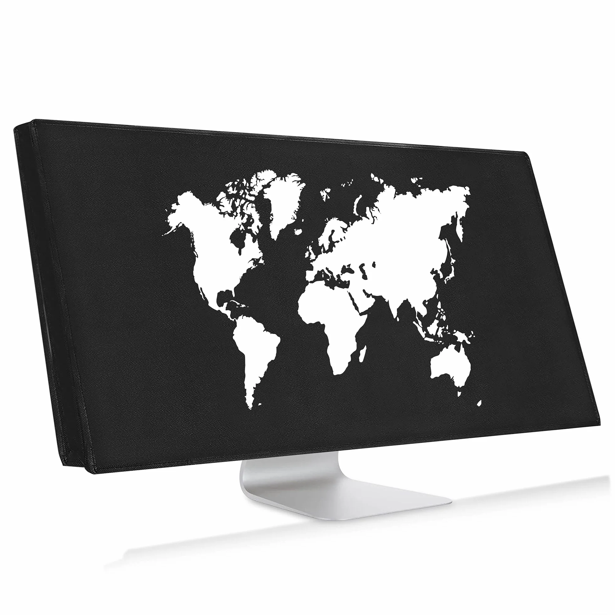 kwmobile 34-35" monitor Cover - Protezione Monitor PC Antipolvere Schermo Computer - Custodia Protettiva Sagoma Mondo