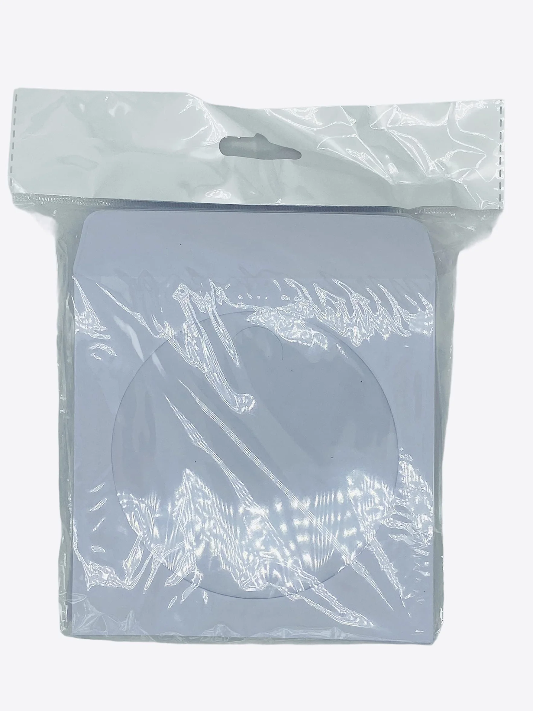 DragonTrading®, buste di carta per CD/DVD/BluRay, 25 pezzi bianchi di alta qualità con finestrella trasparente
