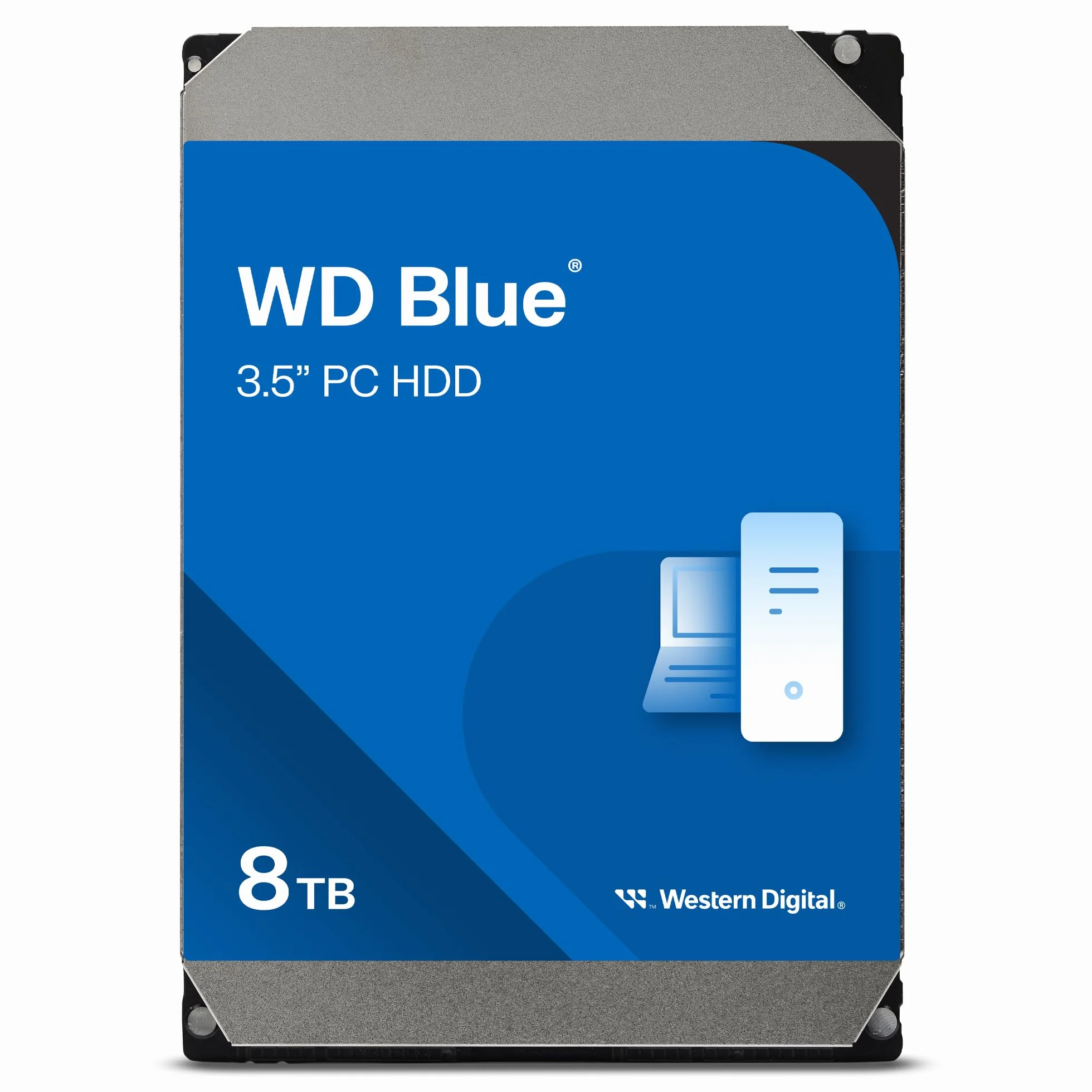 WD Blue 8TB per Desktop, Hard Disk Interno 3,5” - 5640 RPM, SATA 6 GB/s, Cache da 256 MB