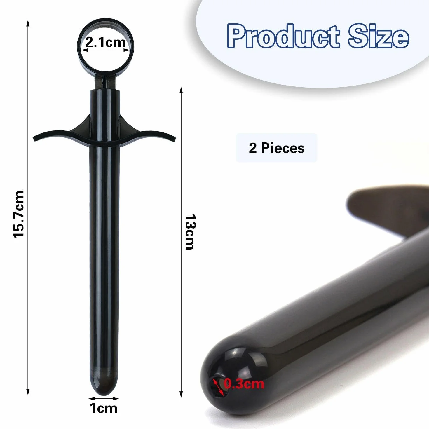 Zestaw 2 szt. Siringa Portatile Applicatore Lubrificante Riutilizzabile