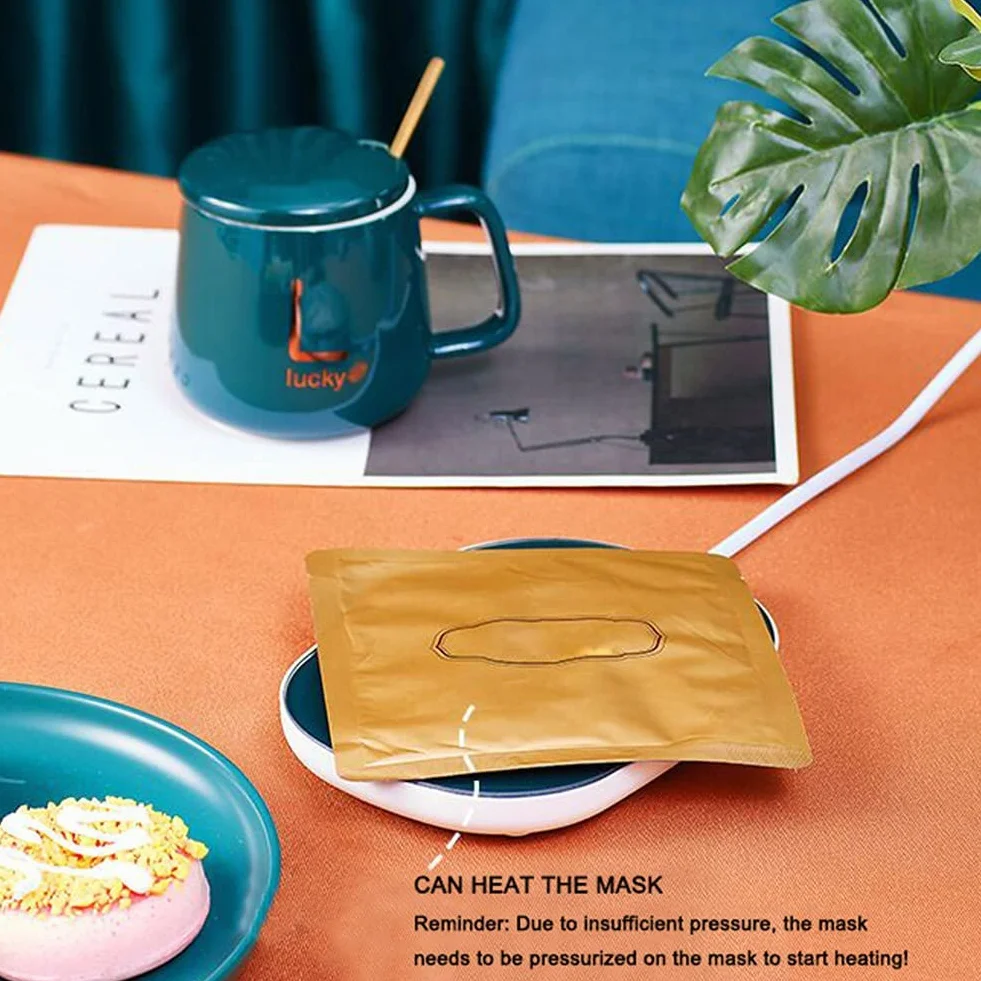 Scalda Tazza da Caffè Elettrico,55℃i Tazza di Controllo della Temperatura Intelligente per caffè Cacao e Bevande Calde, per casa e Ufficio scaldatazze elettrico (Verde)