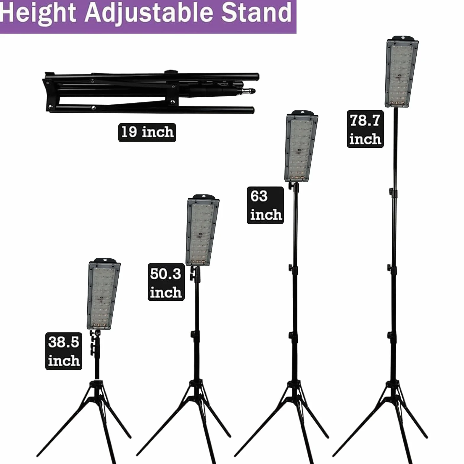 Lampada Abbronzatura 45W 395nm UV per Viso e Corpo con Supporto Regolabile e Protezione Occhi