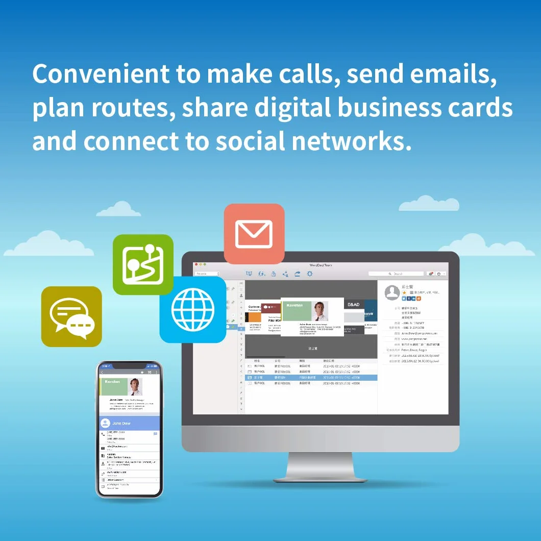 PenPower WorldCard Cloud 1 anno sottoscrizione 1 utente gestione contatti cloud