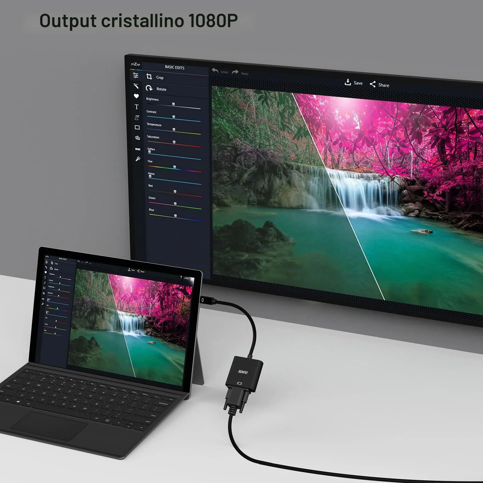BENFEI Mini DisplayPort to VGA Adapter Thunderbolt Compatible for ThinkPad SurfacePro PC