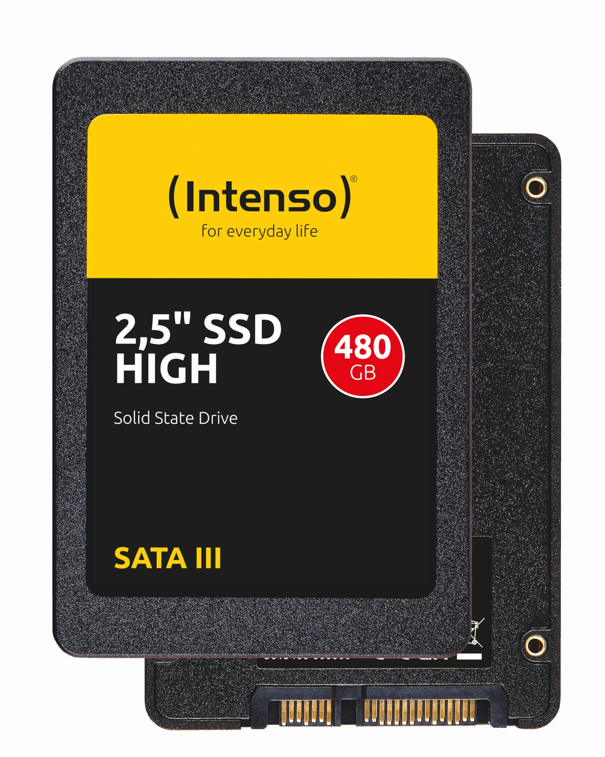 Intenso 2.5" SSD Interno SATA III High Performance, 480 GB, Nero