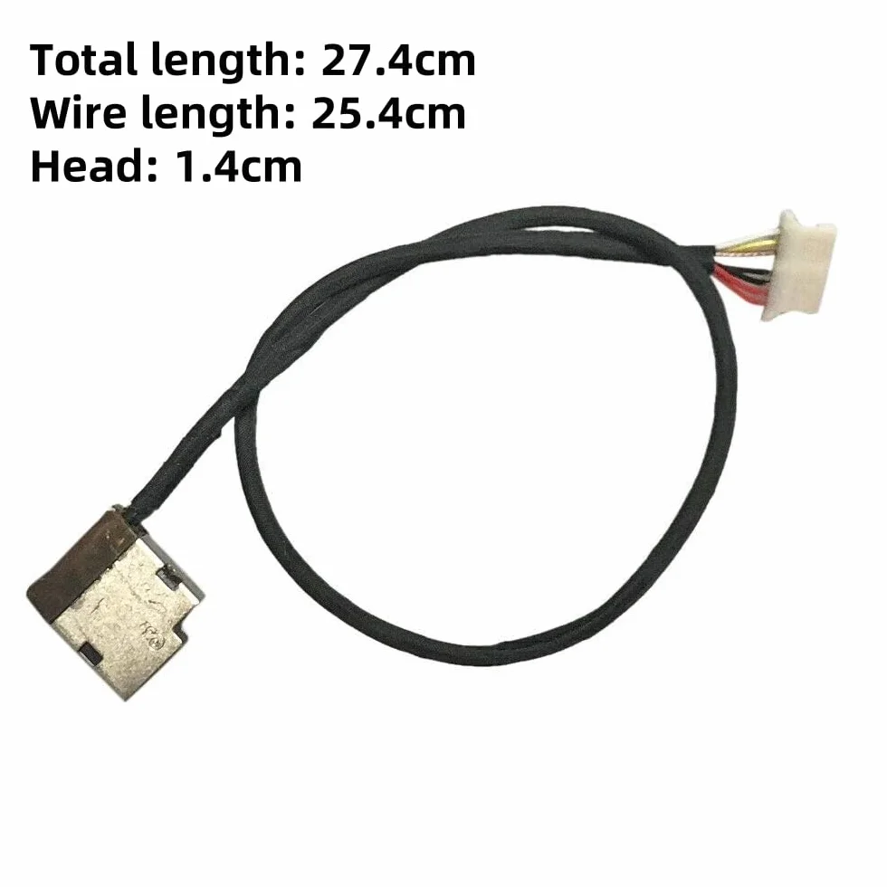 ZAHARA Connettore Alimentazione Carica DC Power Jack per HP 17G 15CW 15CS 15CW 15CU 15DW 15CC 15CD 14Q 14DS 799750S23 99750Y23 810327006 L51995001 DC Jack/Power Jack（26.3CM）