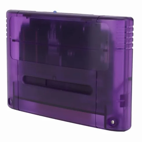 Cartuccia di Gioco SFC - 8GB - 3000 in 1 - Scheda di Gioco Multifunzionale con Backup Automatico (Viola)