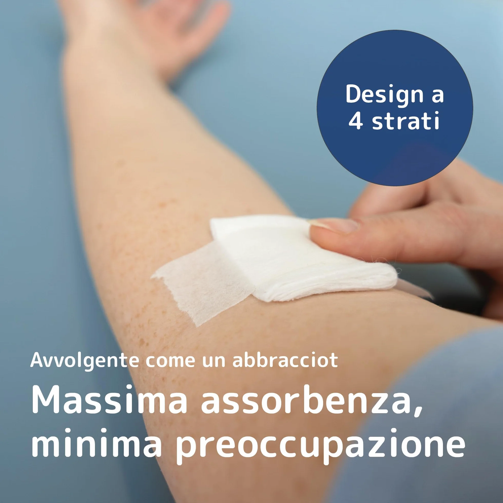 ABENA Garze Sterili 10x10 cm Tessuto Non Tessuto Compresse Garza Sterile per Medicazione 125 Pezzi