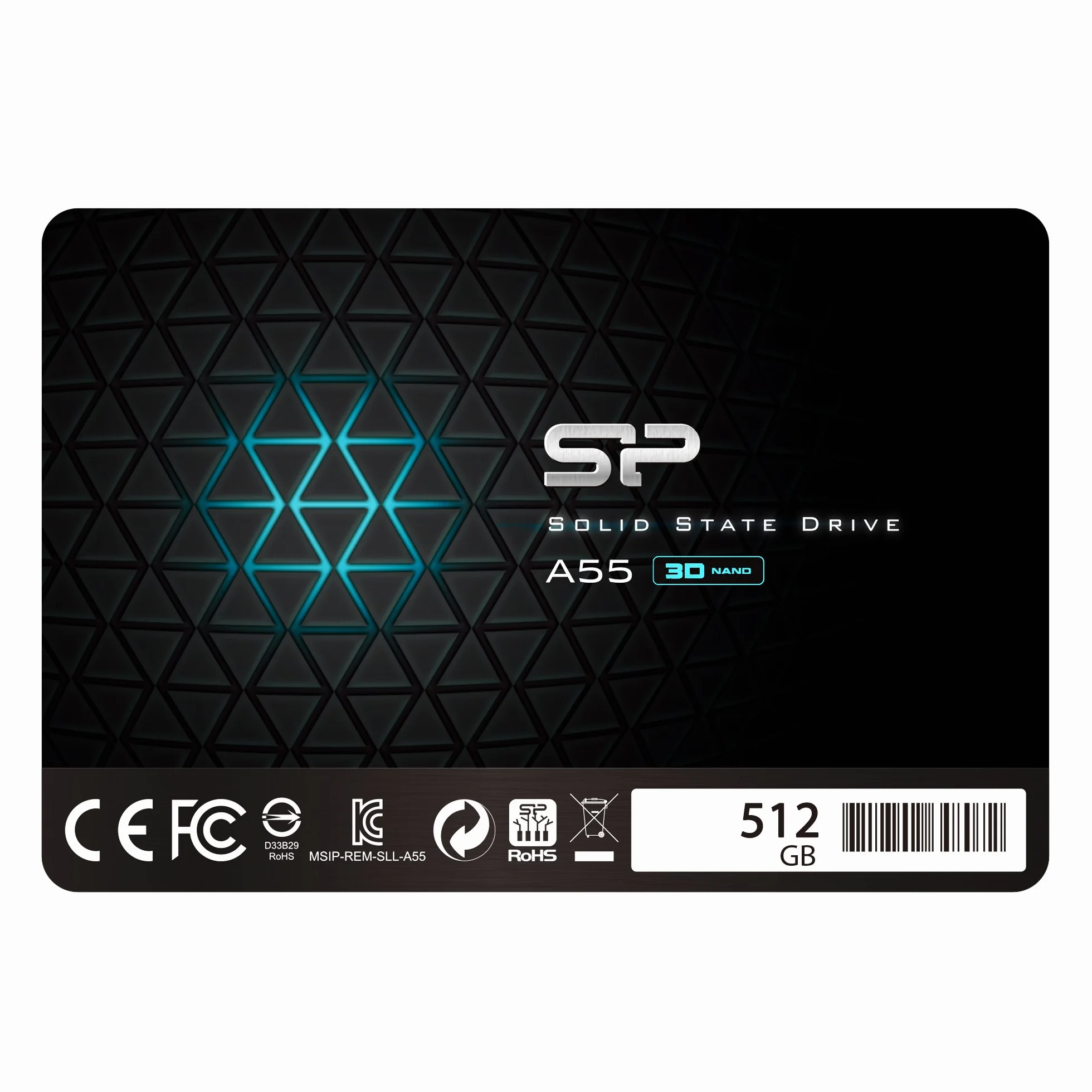Silicon Power SSD 512GB 3D NAND A55 SLC Cache 2.5" SATA III 7mm SSD interno