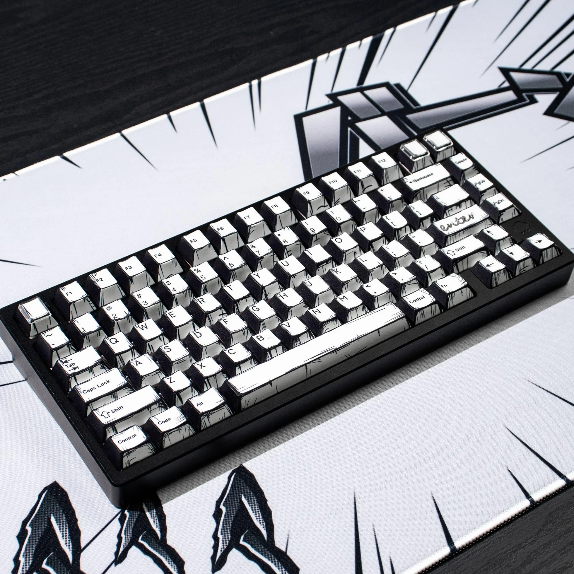 mintcaps PBT Retro Keycaps - Set di 141 tasti Cherry Profile Dye-Sub per Tastiera Meccanica Cherry MX
