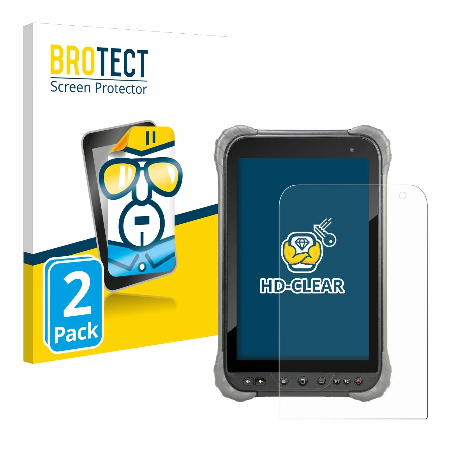 brotect Pellicola Protettiva per Juniper Systems Cedar CT8X2 Protezione Schermo (2 Pezzi) [Trasparente, Anti-Impronte]