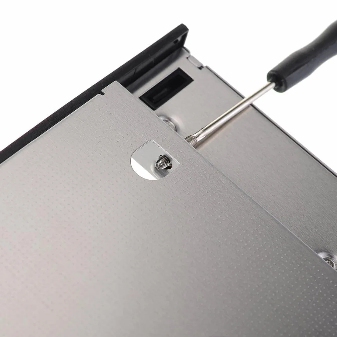 chenyang Universale 9,5mm SATA a SATA Caddy per SSD HDD secondarie, Upgrade del disco rigido, Adattatore di espansione per alloggiamento ottico del laptop