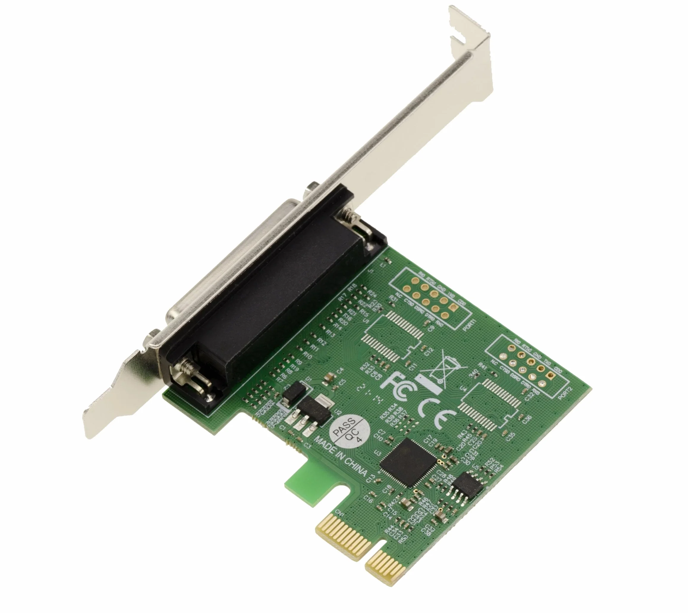KALEA-INFORMATIQUE Scheda controller PCI Express PCIe Parallel IEEE1284 LPT con chipset ASIX. Supporto SPP ECP, staffe a basso e alto profilo.