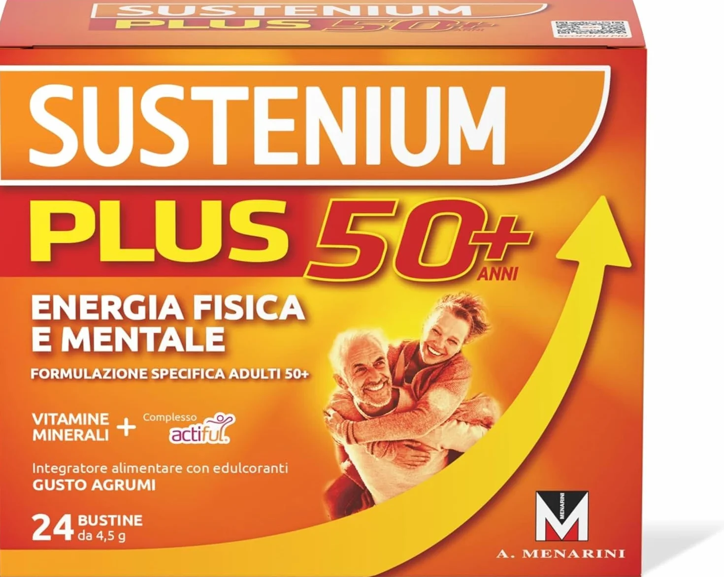 Sustenium Plus 50+ Integratore energizzante 24 bustine antiossidante ACTIFUL vitamine minerali