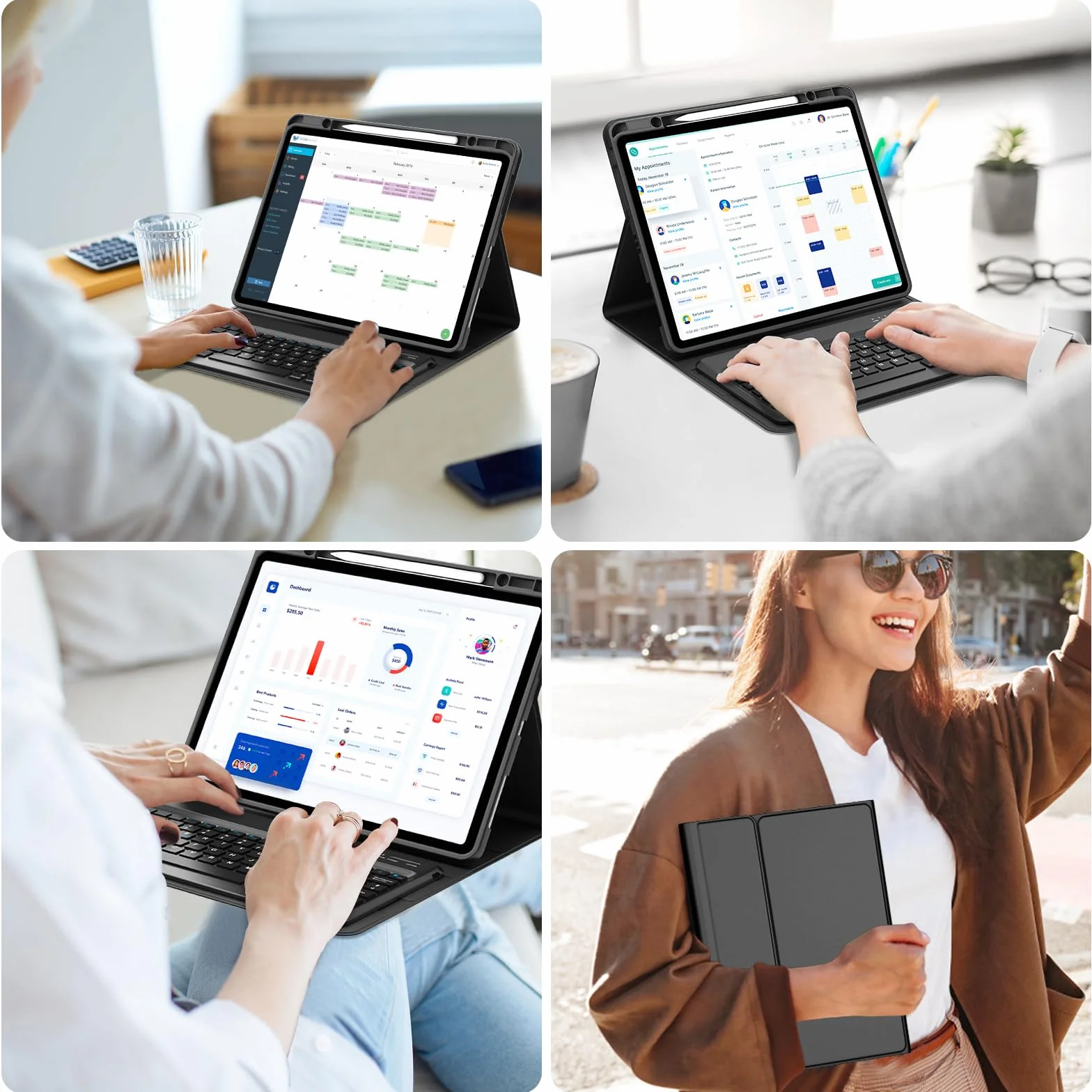 WINCHKING Custodia con Tastiera per iPad Pro 13" M5 2025/M4 2024, Cover Bluetooth Magnetica Tastiera per iPad Pro 13 Pollici (M5/M4, 2025/2024), QWERTY Italiano Layout, Nero