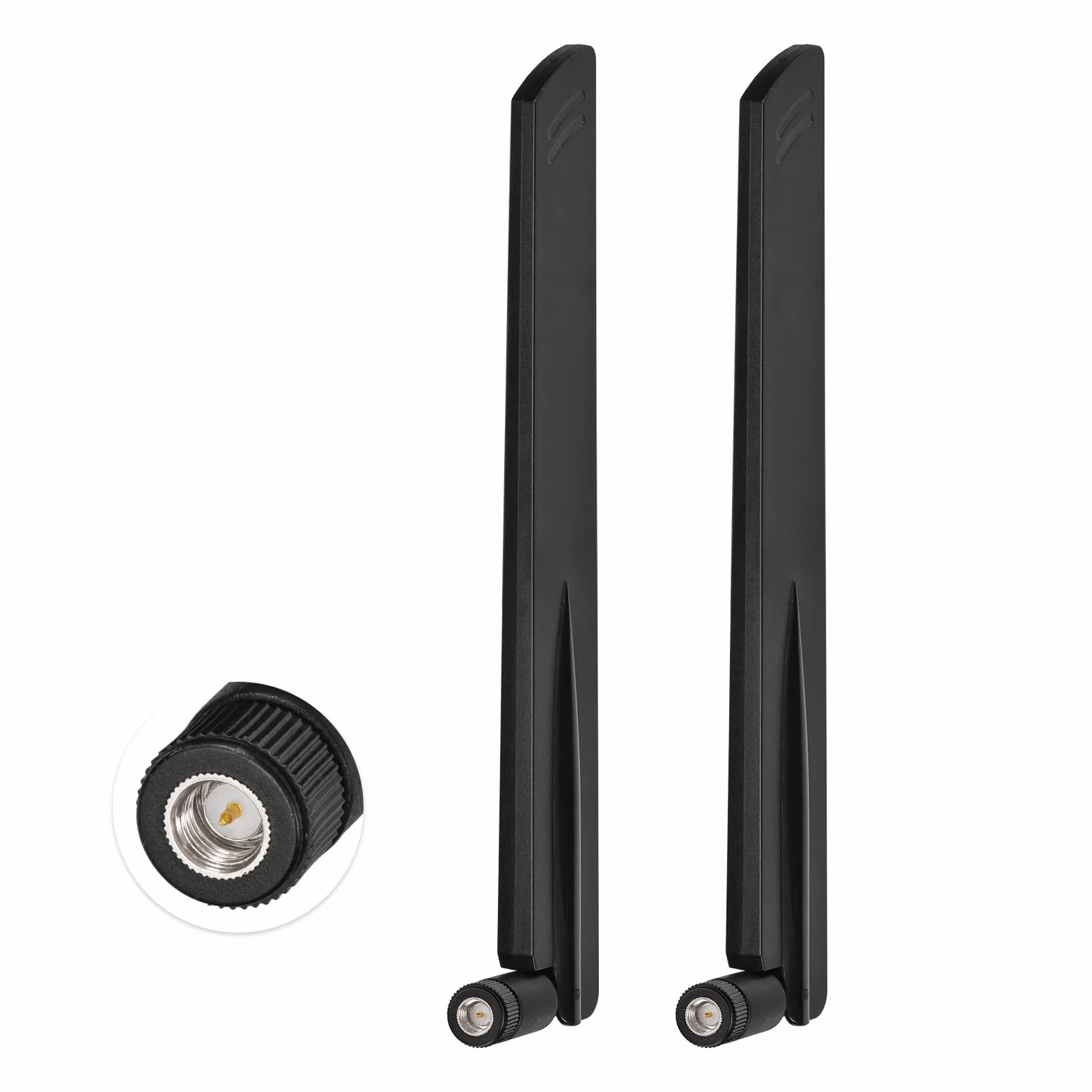 Superbat Antenna 4G LTE SMA Maschio 700-2600MHz 4dBi Adatta alla Rete Cellulare 4G LTE Fototrappola Fotocamera per la Fauna Telecamera di Sorveglianza(2 pz)