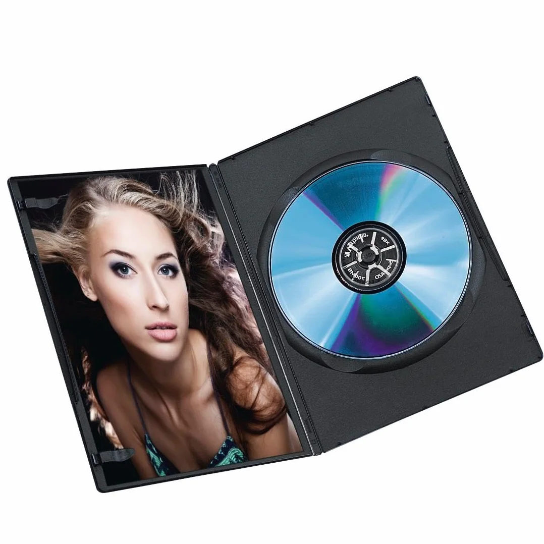 Hama DVD Slim Box 25, scatole di dischi ottici, Nero, confezione da 25