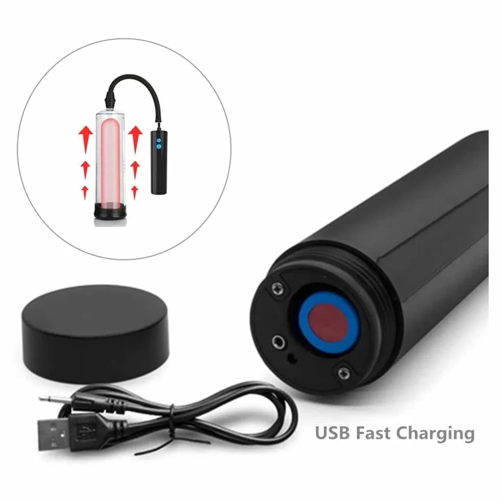 ELETTRO SVILUPPATORE A POMPA SVILUPPATRICE MASCHILE ASPIRAZIONE AUTOMATICA RICARICABILE USB