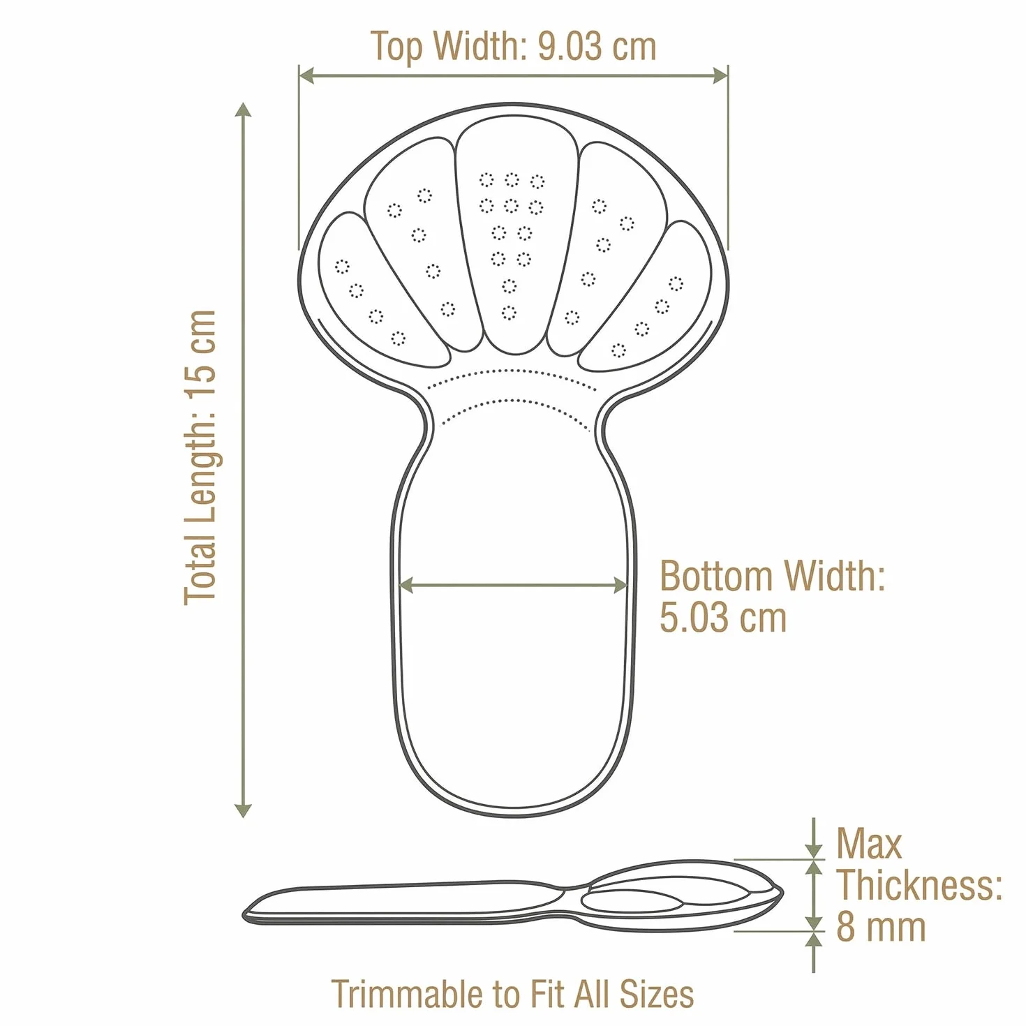 Cuscinetti per tallone per scarpe in memory foam autoadesivi antiscivolo riutilizzabili 3 paia