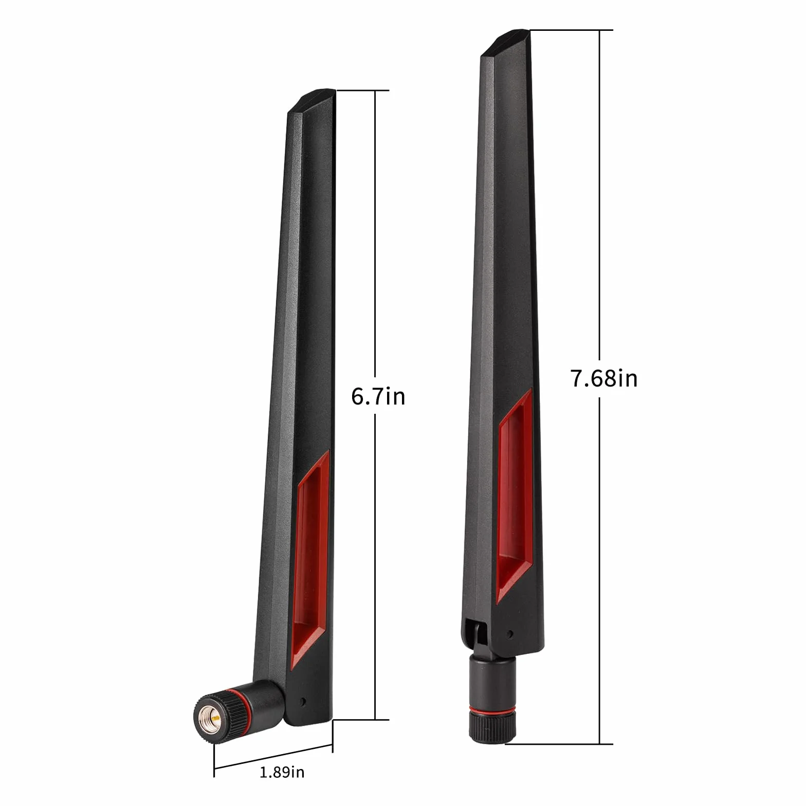 Superbat Antenna WiFi Doppia Banda 2,4 GHz 5 GHz 5,8 GHz Antenne WLAN SMA Maschio 8dBi per PC Desktop Scheda Madre Scheda PCI WiFi Bluetooth Router Rete Wireless (2 pezzi)