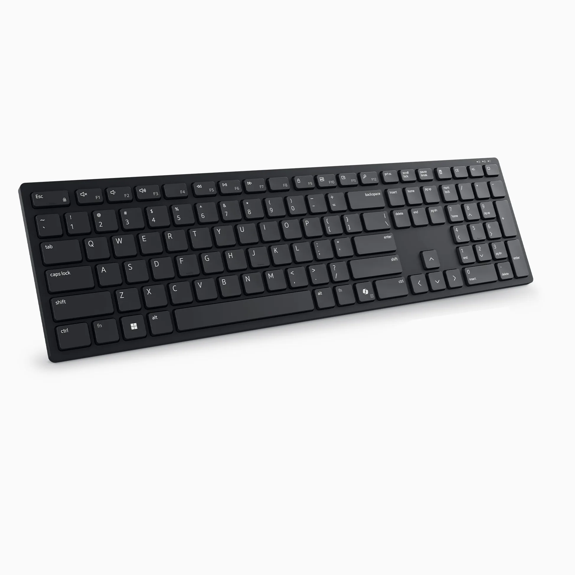 Dell Pro Tastiera wireless KB500, 12 tasti programmabili, AES-128 | RF 2,4 GHz, Batterie AAA, autonomia 36 mesi, design ergonomico, digitazione silenziosa, Ricevitore USB, Pronta per ufficio