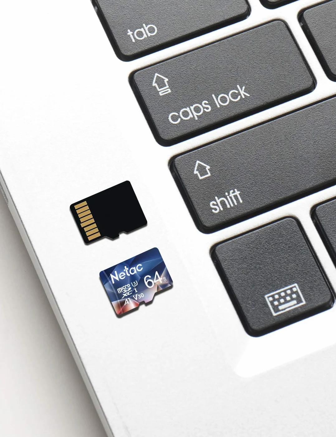 Netac 64GB Scheda Micro SD 3 Pack A1 U3 C10 V30 4K 667X UHS-I 100/30 MB/s
