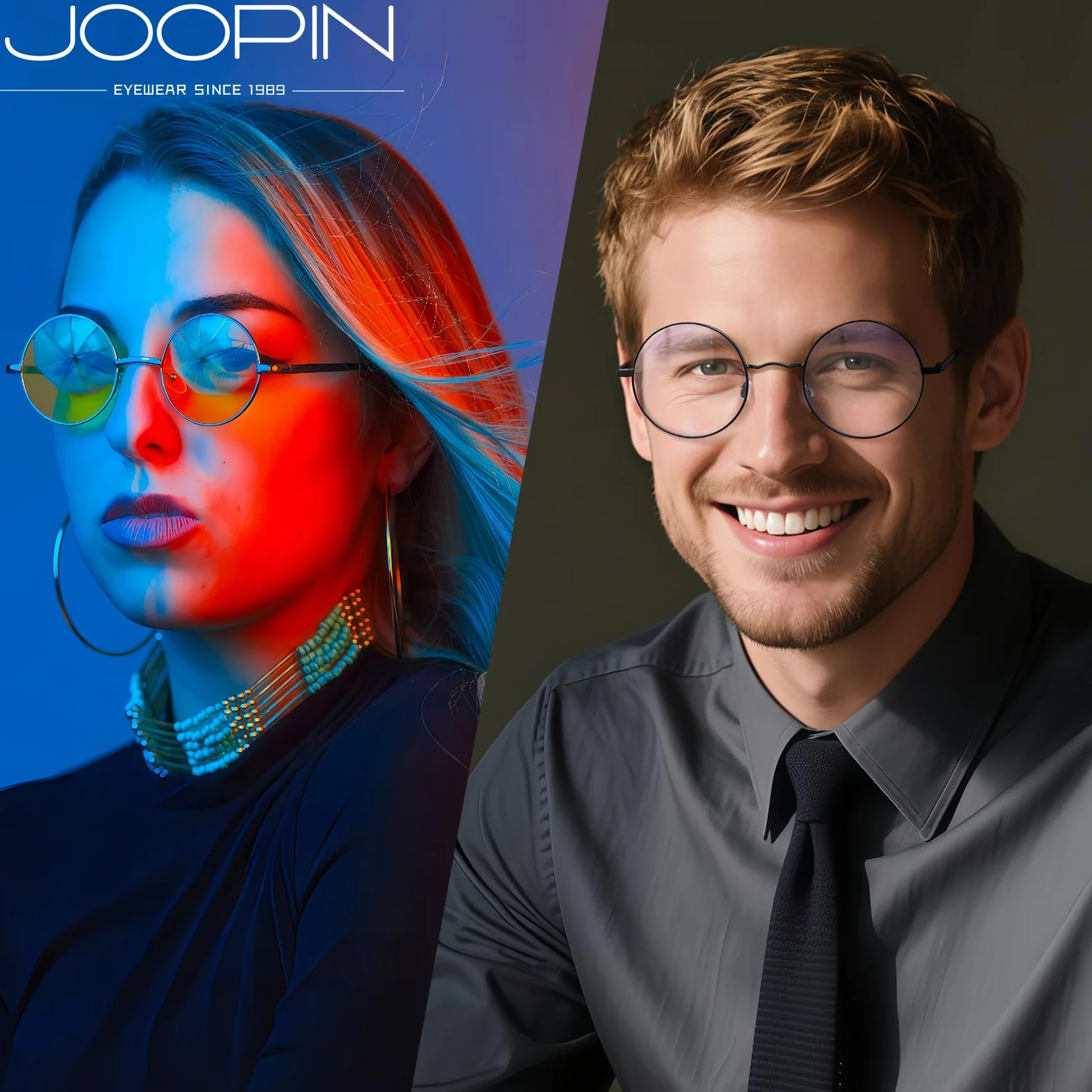 Joopin Occhiali Anti Luce Blu Uomo Donna Filtro Blue Light Glasses Computer Gaming Fotocromatici