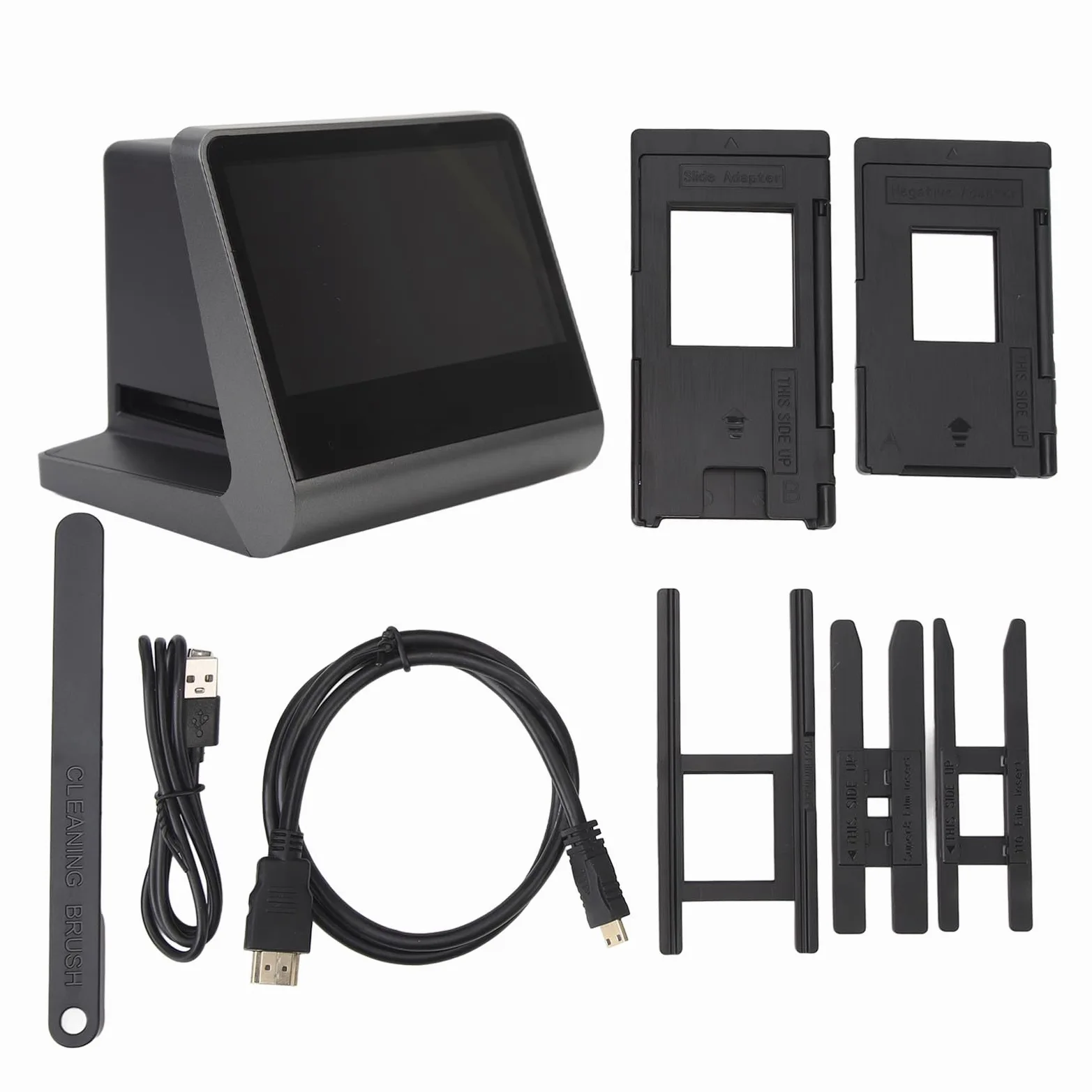 Scanner per Pellicole e Foto, Scanner per Pellicole con Schermo LCD da 5 Pollici, Alta Definizione da 48 MP, Memoria da 16 GB, Scanner Fotografico per Win XP, per Vista, per Win