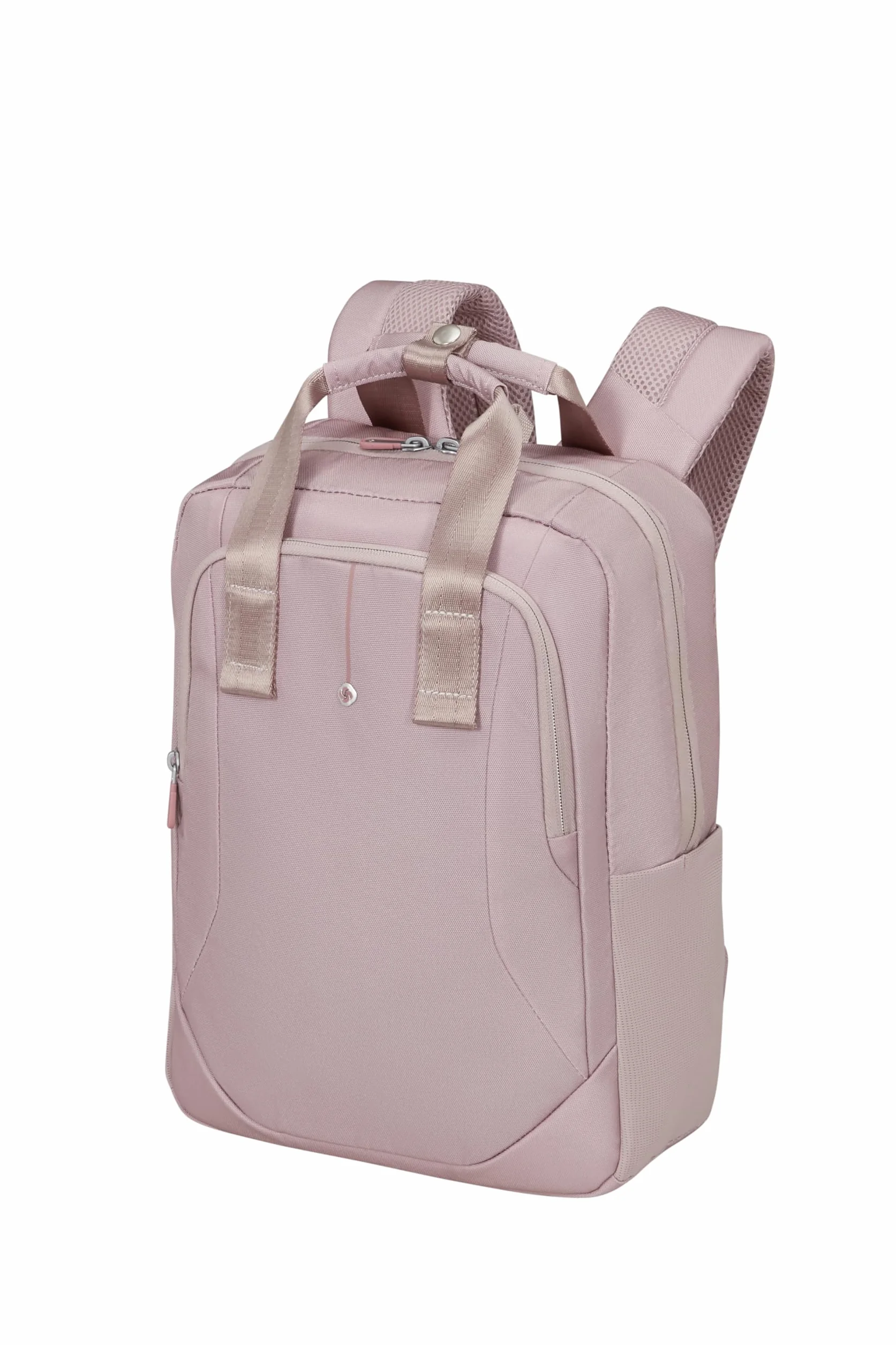 Samsonite Guardit Classy 2.0 - Zaino Porta PC Donna con Manici 14.1" (38.5 cm) - Zaino Business & Scuola con Portabottiglie, Ergonomico - 17 L - Grigio (Stone Grey)