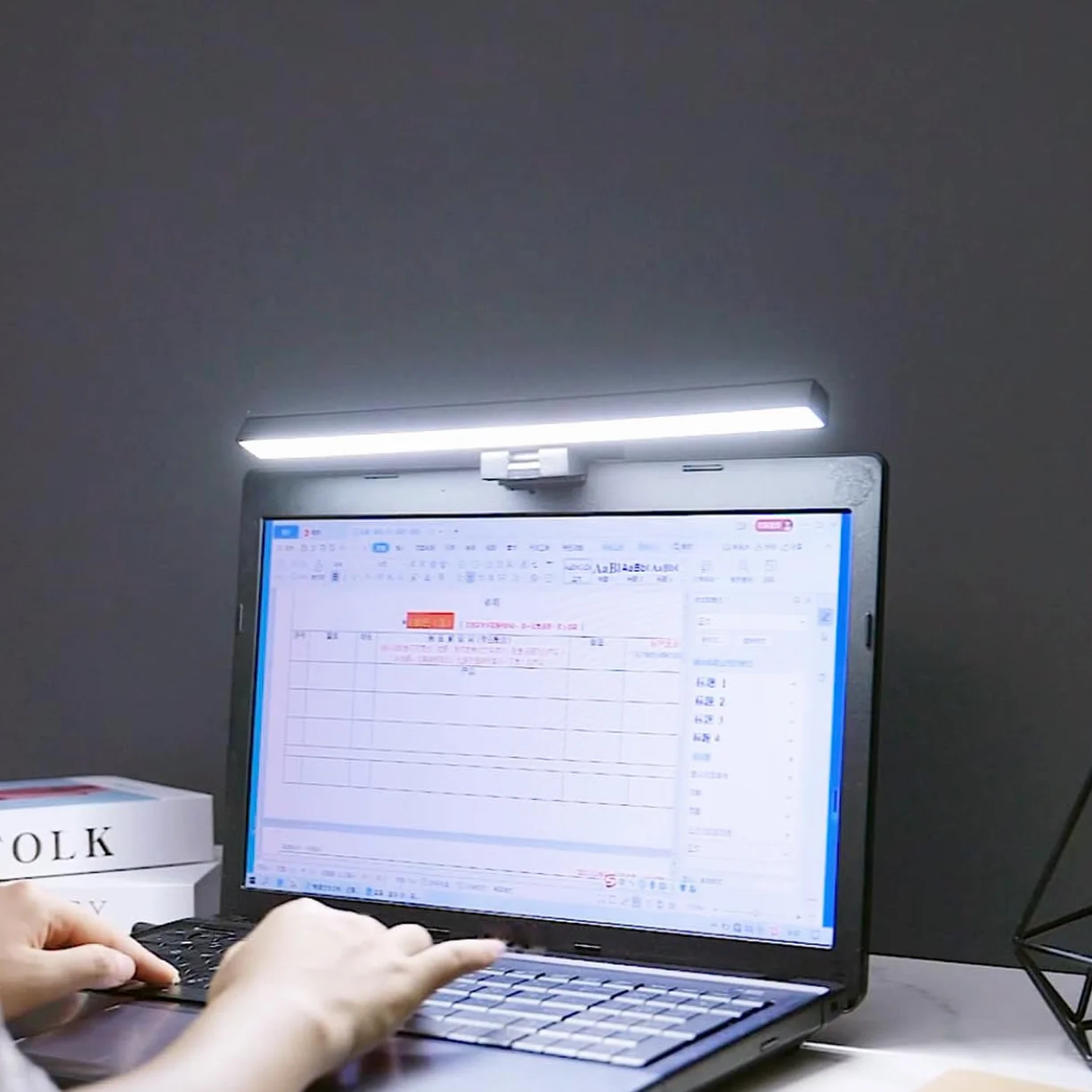 Computer Display Light Bar Schermo Protezione occhi LED Lampada da scrivania USB Lettura 3 modalità di luce Regolare la luminosità LE11 Nero