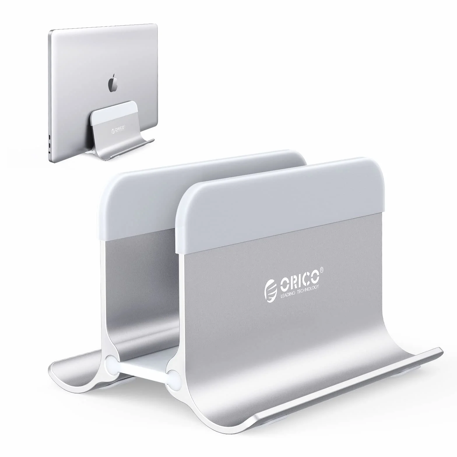 ORICO Supporto verticale per computer portatile, Vertical Laptop Stand regolabile, Supporto Verticale per Laptop in alluminio, per MacBook/Surface/Dell/laptop da gioco