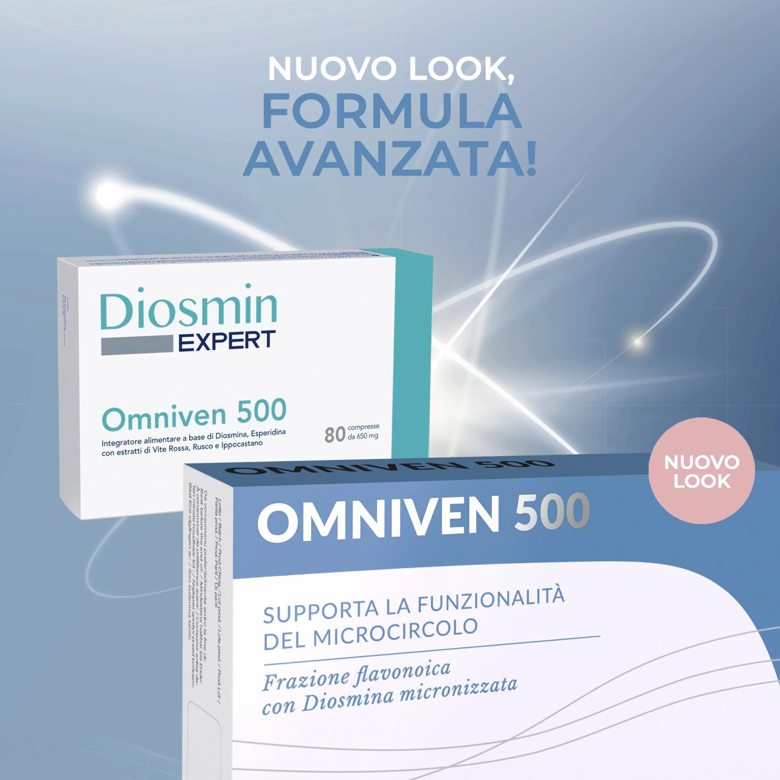 Dulac Omniven 500 Integratore Alimentare per Microcircolo e Circolazione Gambe 80 Compresse con Diosmina ed Esperidina Made in Italy