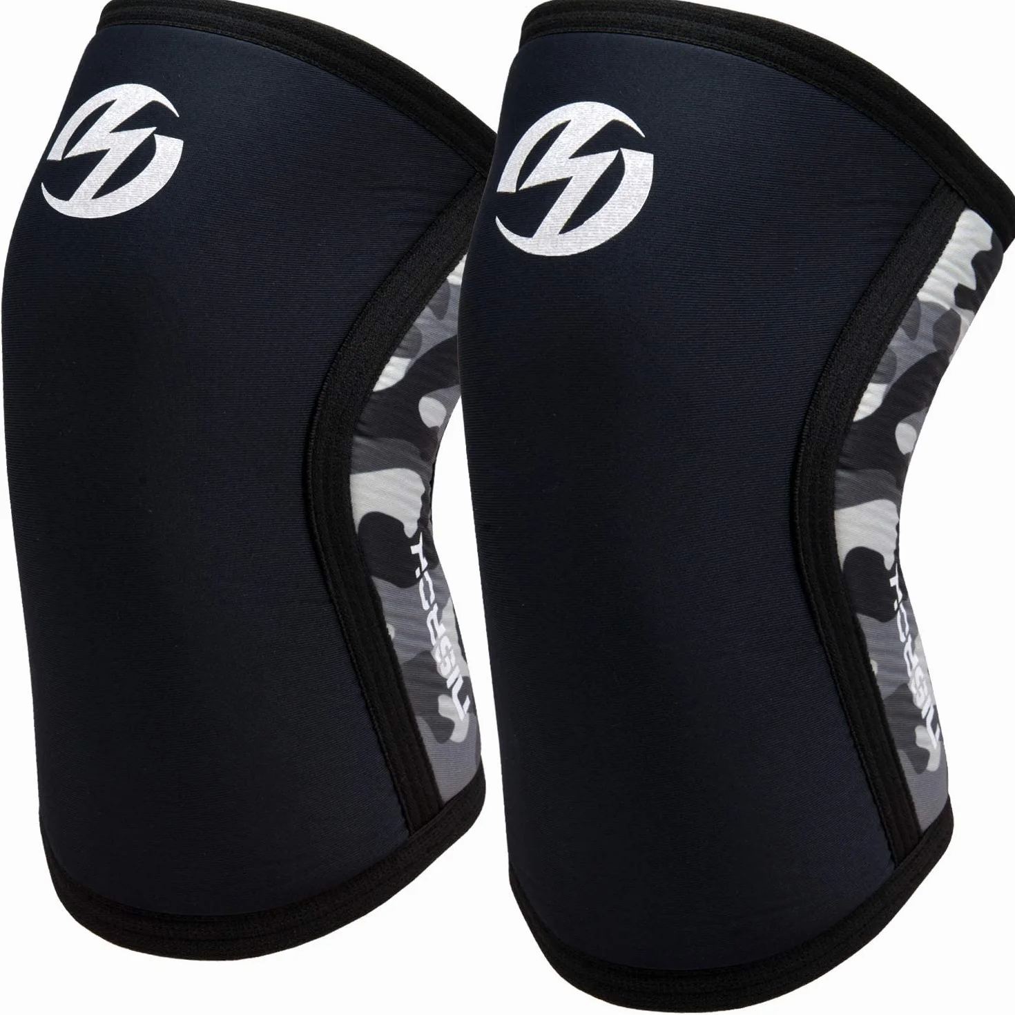 Ginocchiere a compressione in neoprene 7 mm 1 paio per cross training sollevamento pesi powerlifting squat