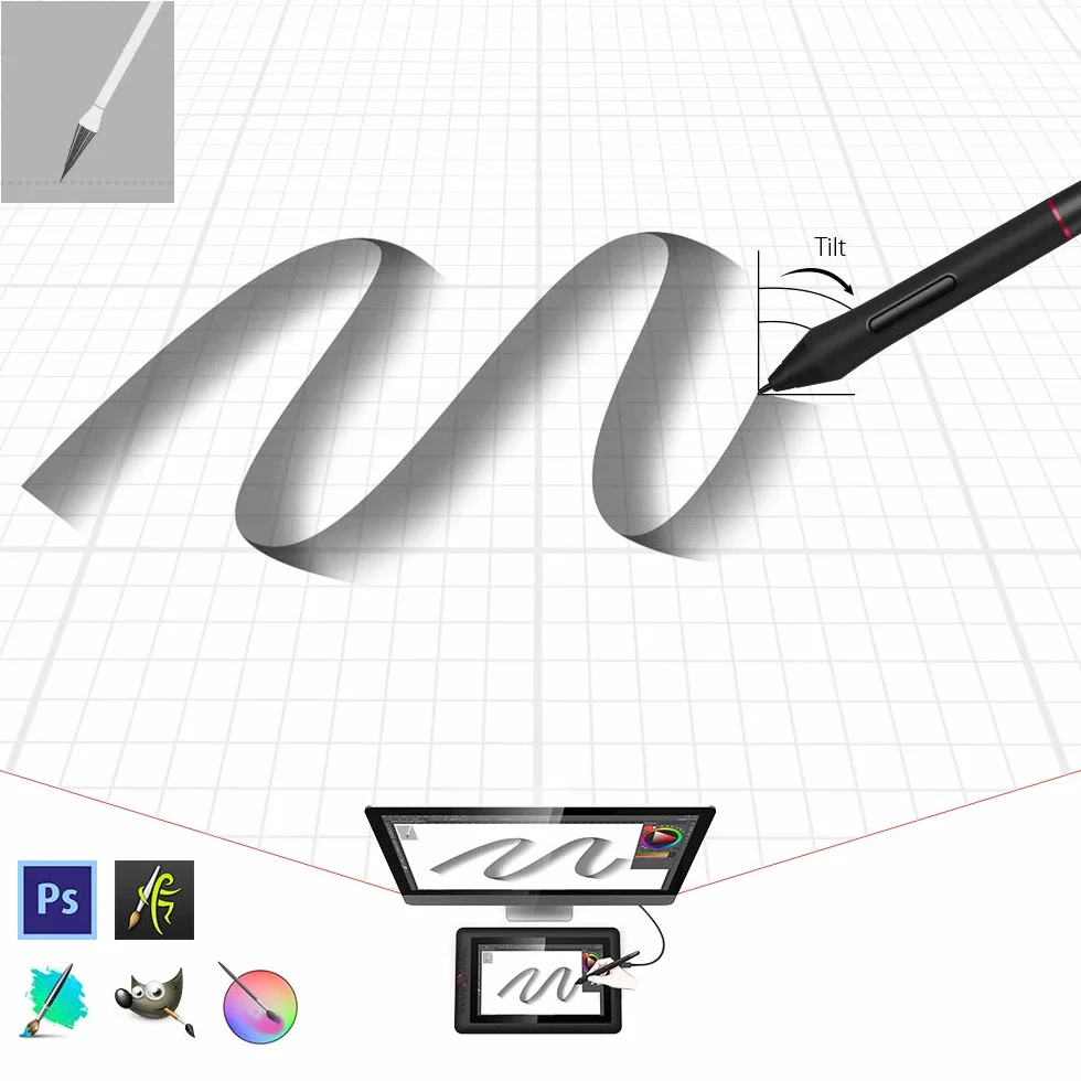 XPPen XP-PEN ARTIST PRO 16TP 4K RESOLUTION 15.6 INCH SCREEN tavoletta grafica Nero, Argento 5080 lpi [linee per pollice] 345,6 x 194,4 mm USB (ARTIST 16 PRO TP 15.6 INCH TABLET)
