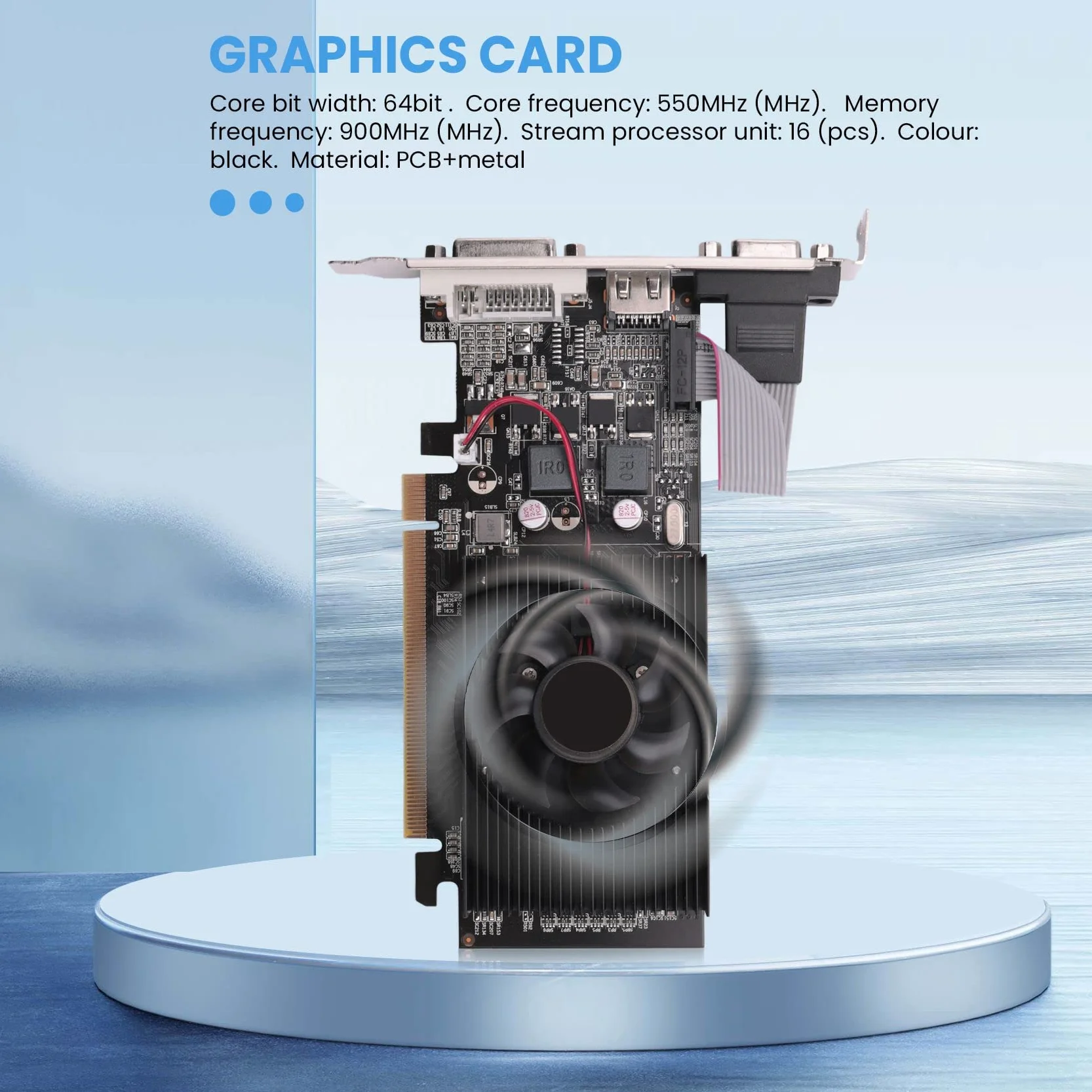 GT210 1GB Schede Grafiche Scheda Video Un 64 Bit per GPU Giochi per PC -I Compatibile VGA Scheda Grafica Un Doppio Schermo Utilizzata