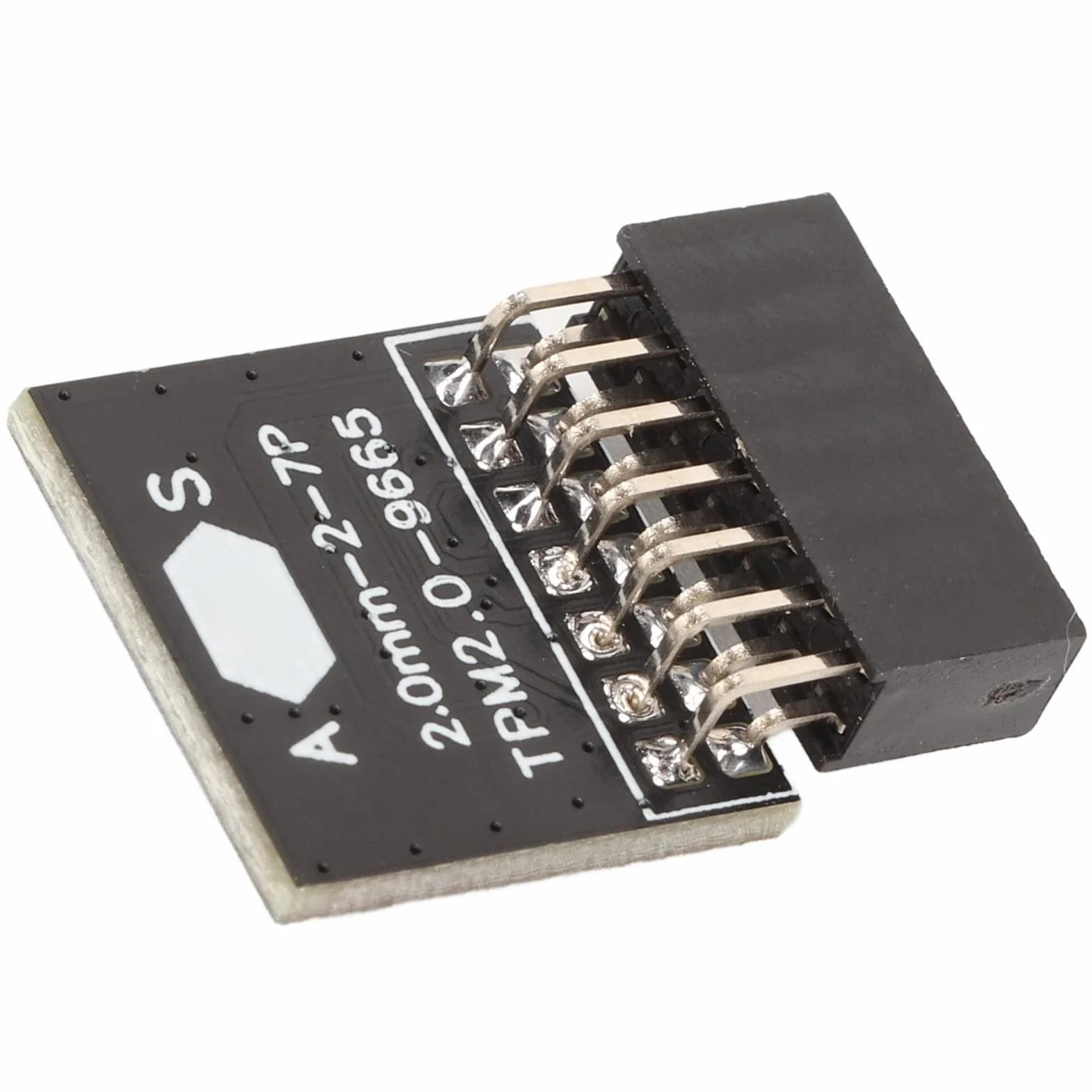 Modulo TPM 2.0 per ASUS per Win11 LPC 14 Pin Scheda Crittografata TPM 2.0 Chip Modulo TPM 2.0 Passo 2,0 Mm Scheda PCB 2x7P TPM 2.0 per Scheda Madre del Computer