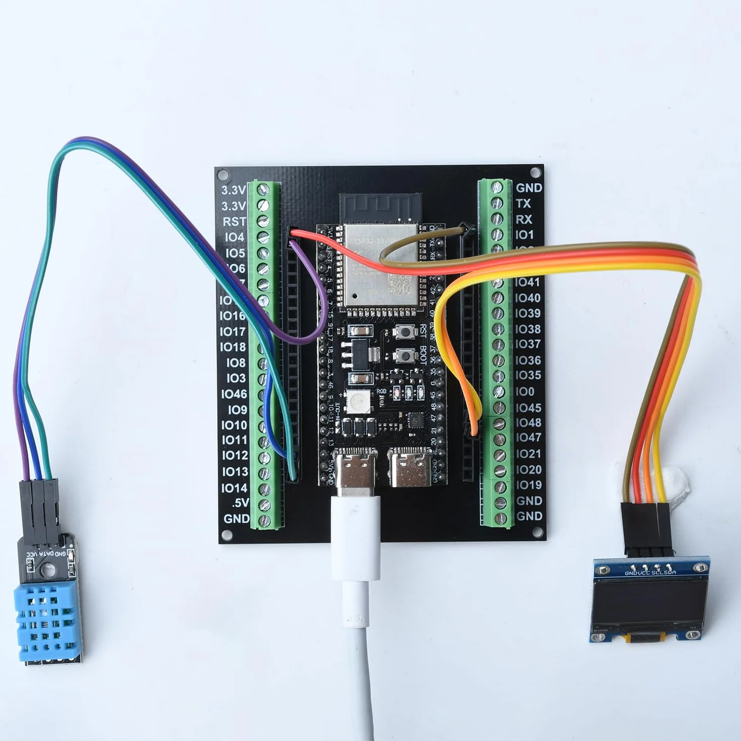 per ESP32 Scheda di Sviluppo Kit, per ESP32 per ESP32 S3 DevKitC 1 N16R8 per ESP32 S3 N16R8 Scheda di sviluppo WiFi Bluetooth 5.0 Scheda di sviluppo Mesh
