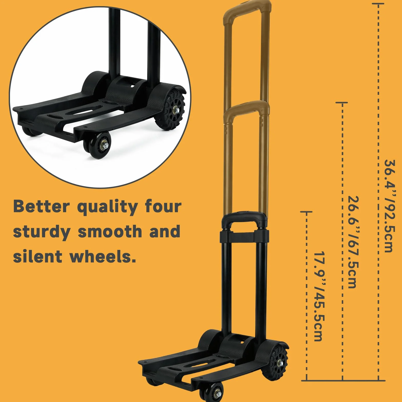 Arxus Borsone Trolley per Insegnanti con 4 Ruote per Laptop 15,6", Nero