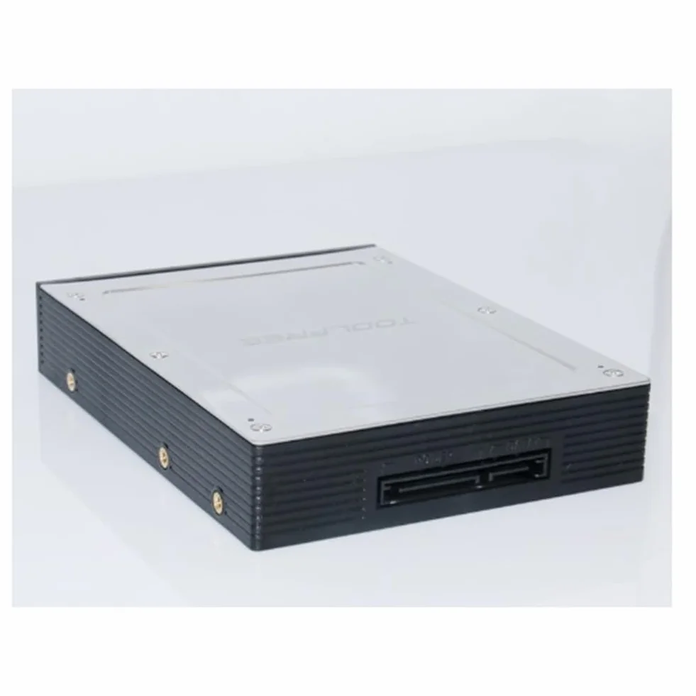 Osmond Floppy Bay interno da 2,5 pollici a 3,5 pollici SATA III 6 Gbps vassoio-less rack mobile per 2,5 pollici HDD SSD Drive Backplane, pregevole fattura