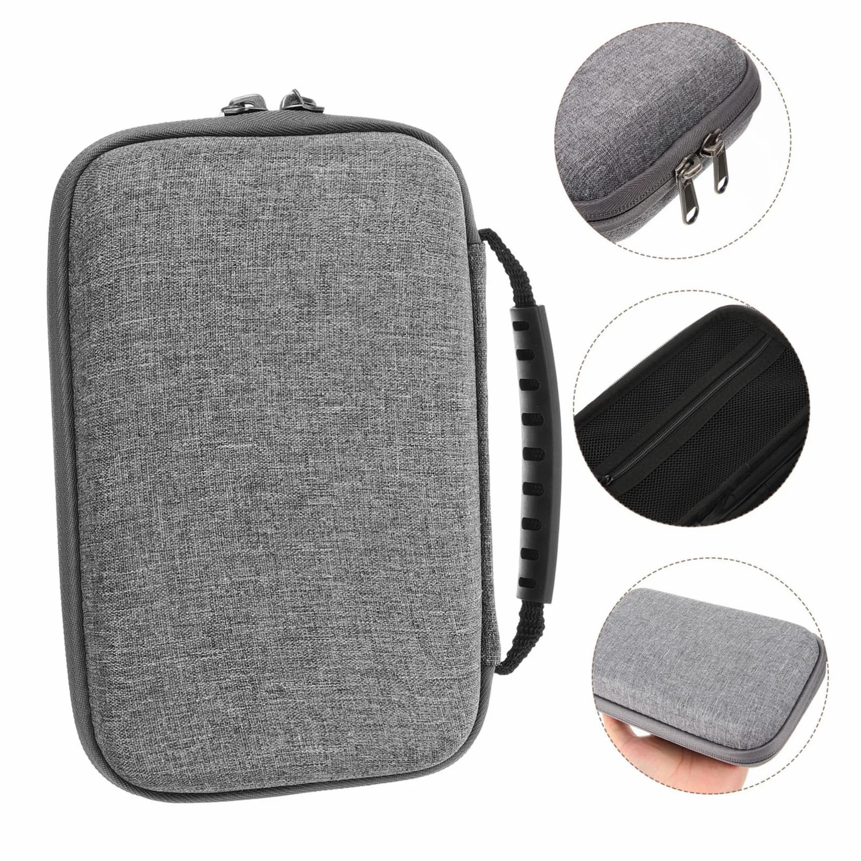 HOMSFOU 5pezzi Organizzatore Elettronico Da Viaggio Compatto Per Caricatori e Accessori Custodia Portatile Per Cavi e Dispositivi Perfetta Per Viaggi e Trasporti