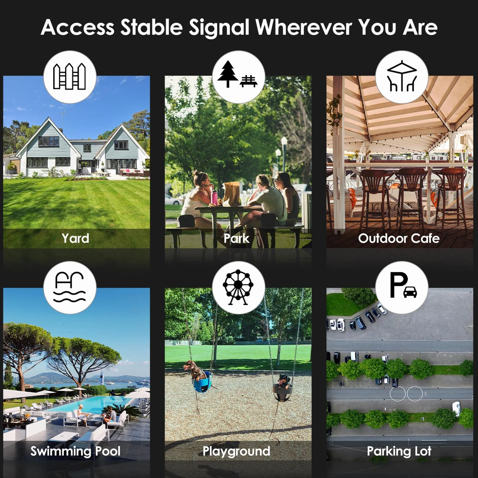 Ripetitore WiFi Esterno Potente Wavlink AX3000 WiFi 6 – Antenna 360°, Lungo Raggio, Mesh, PoE, IP67 – Ideale per Giardini, Grandi Spazi e Aree Esterne Lontane