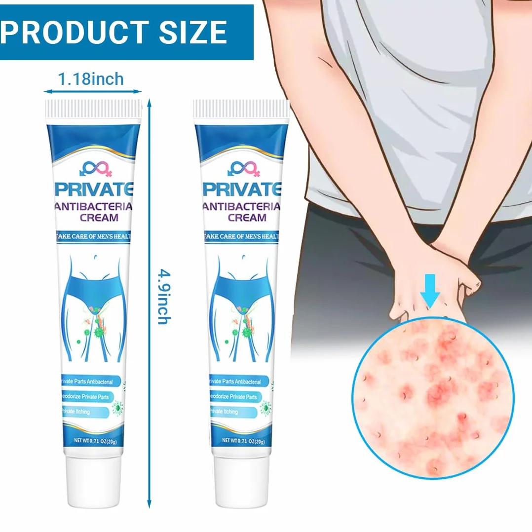 Crema Antibatterica Antiprurito Parti Intime Uomo 2 Pezzi