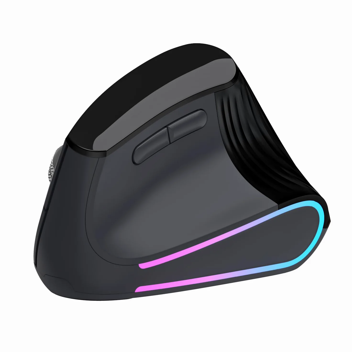 Mouse verticale ergonomico senza fili, Bluetooth a scorrimento ultraveloce, mouse Ergo 4800 DPI, 2,4 G clic silenziosi 6 pulsanti mouse ottici RGB, 3 connettività multi-dispositivo per Mac
