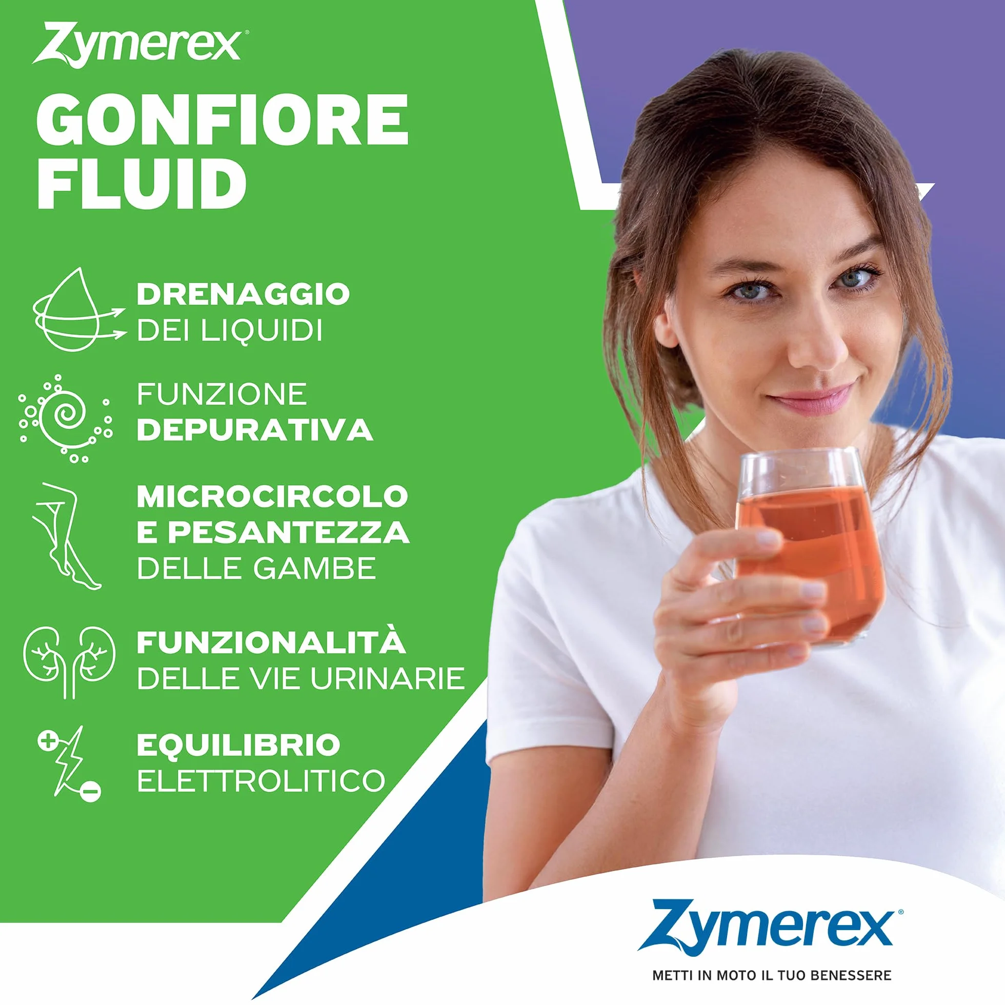GONFIORE FLUID aroma FRUTTI ROSSI 15 Bustine monodose Drenaggio liquidi Depurazione Senza glutine e lattosio