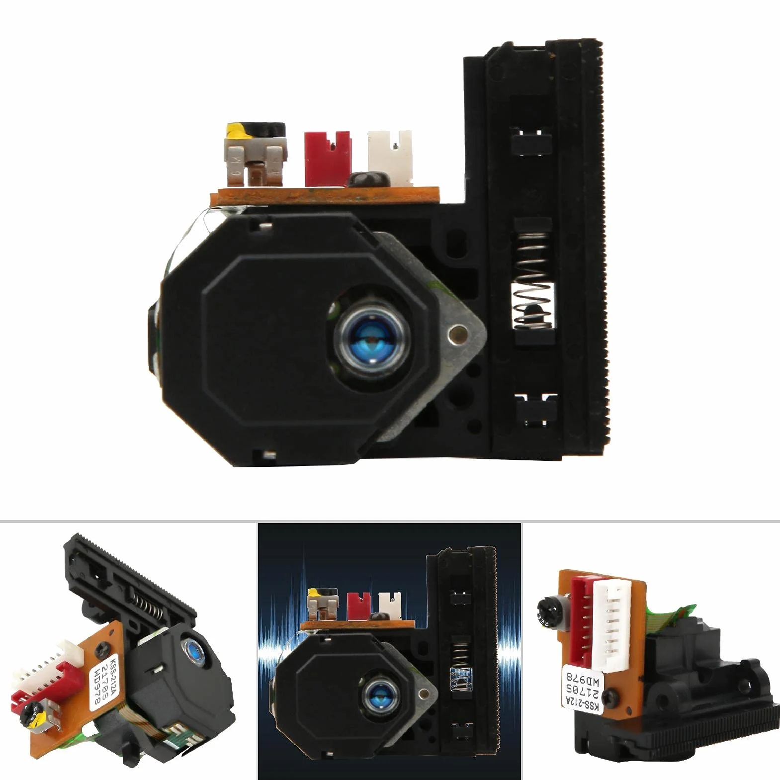Testina Laser a Canale Singolo, CD-Laser, KSS-212A Testina Laser VCD CD Audio sostituibile KSS-210A 212B 150 Pickup Ottico Lente Laser Parti del Sistema Audio