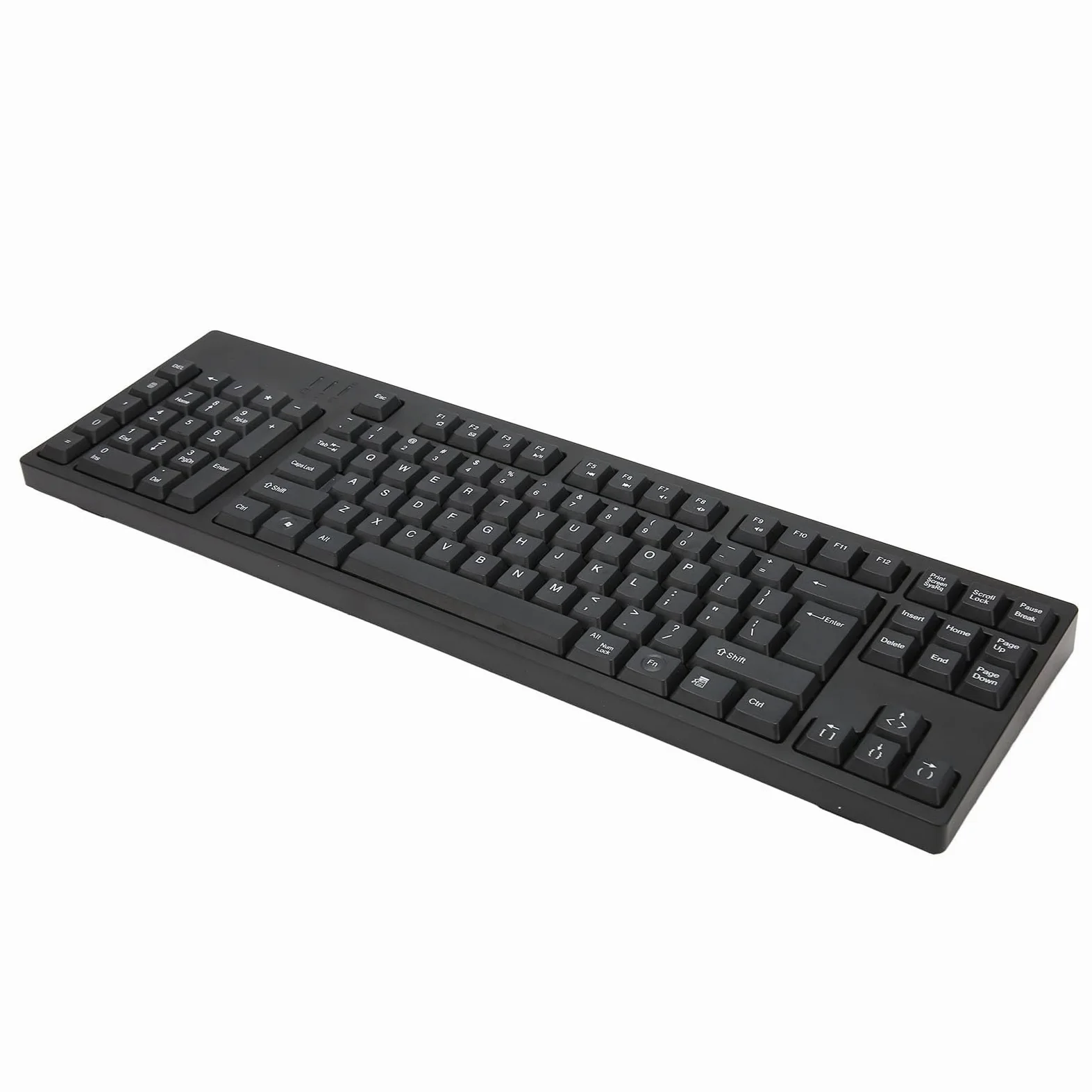 Alomejor Left Handed Keyboard with Ergonomic Layout | Connessione di tipo C, design a 109 tasti, plug and play, materiale ABS, adatto per utenti mancini